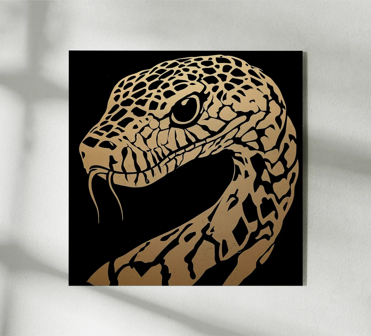 Design a serpente dorato plexiglass da Autofocus