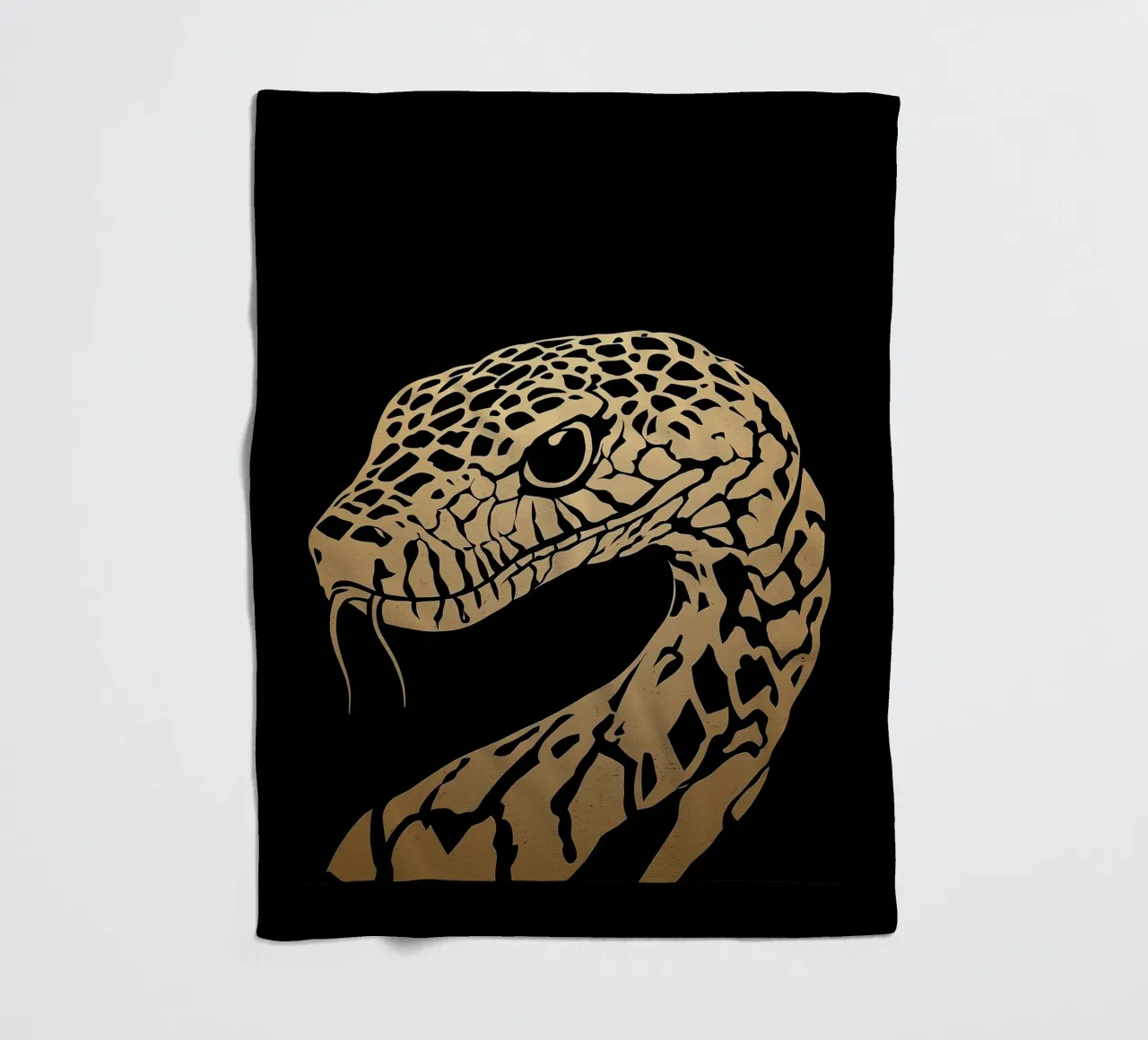 Design a serpente dorato coperta in pile da Autofocus