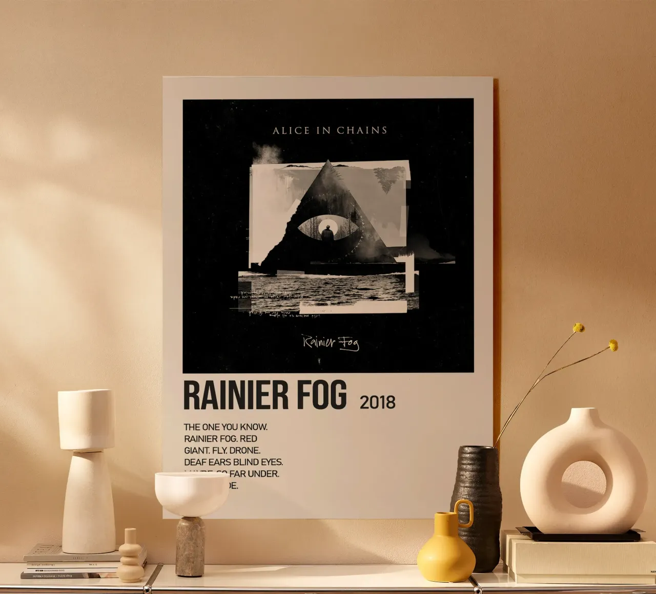 Alice In Chains Rainier Fog plexiglass da Linda Tobrut