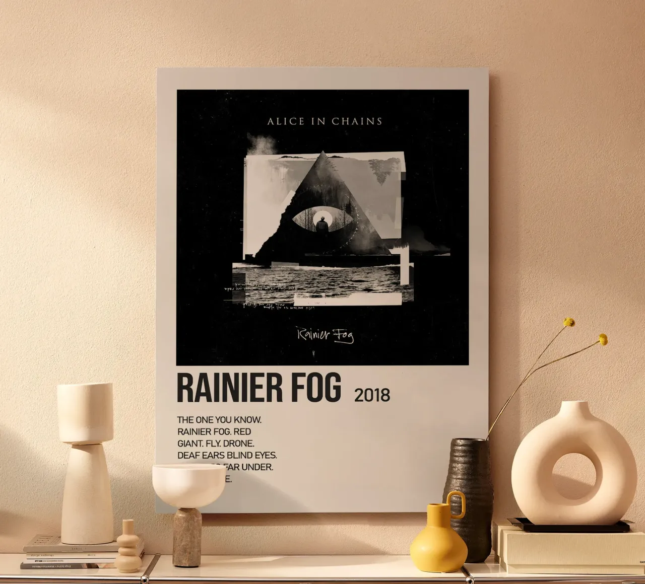Alice In Chains Rainier Fog alluminio dibond da Linda Tobrut