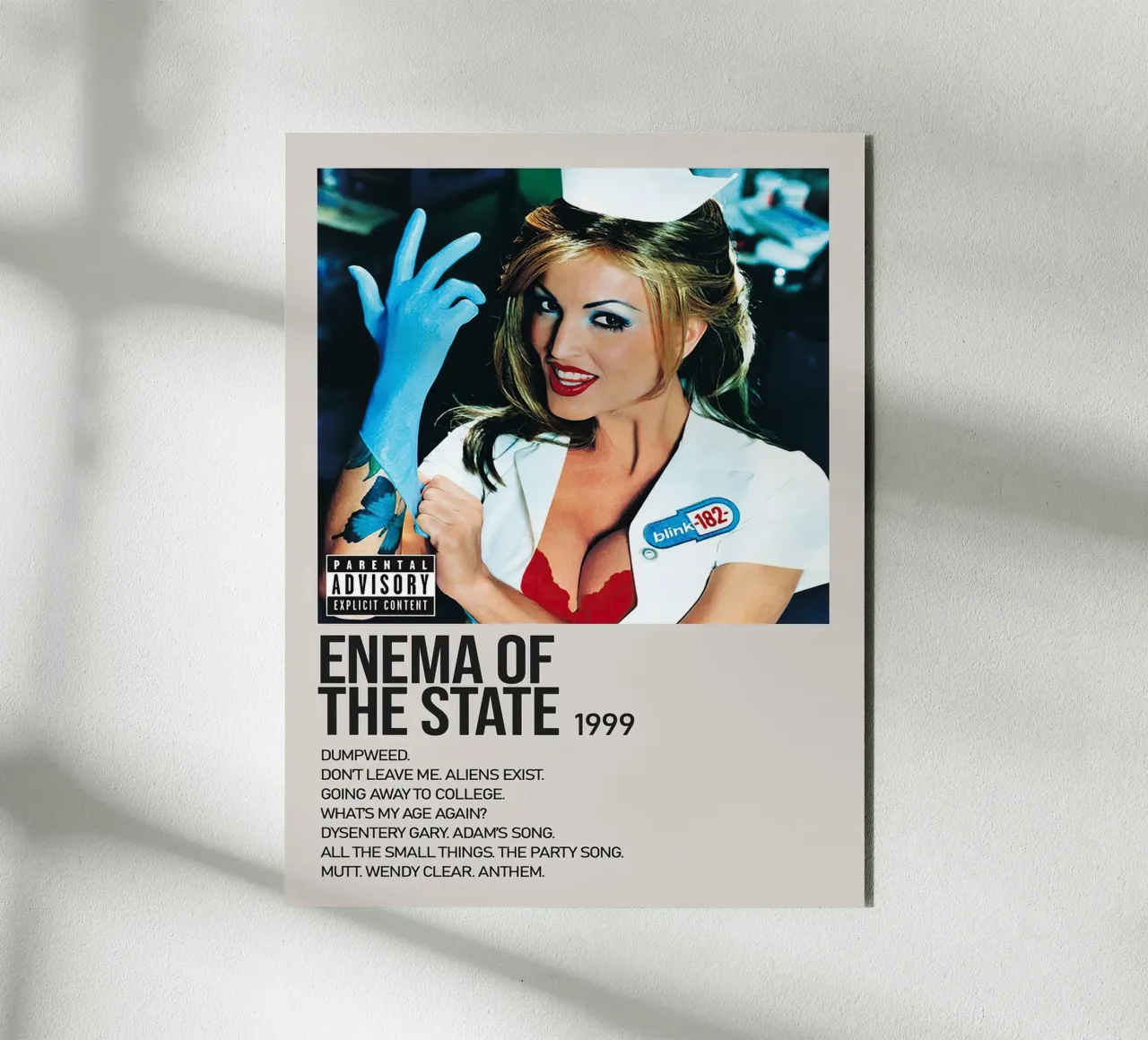 Blink 182 Enema Of The State Tracklists pannello forex da Linda Tobrut