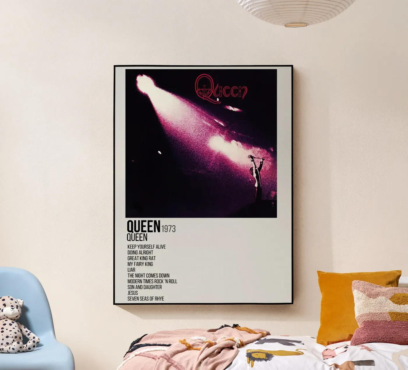 Queen Tracklists Acryl-Glas von Linda Tobrut