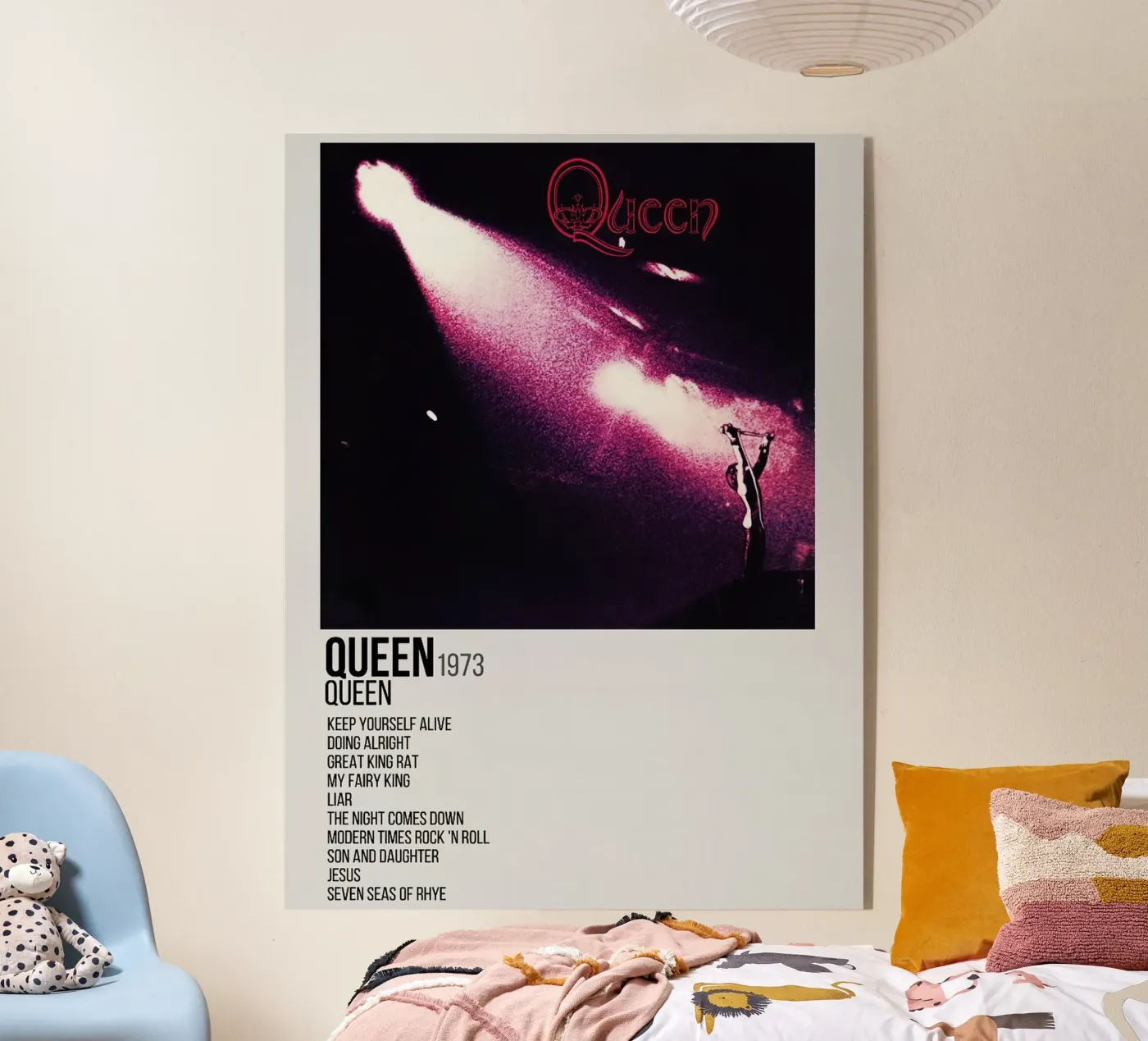 Queen Tracklists Acryl-Glas von Linda Tobrut