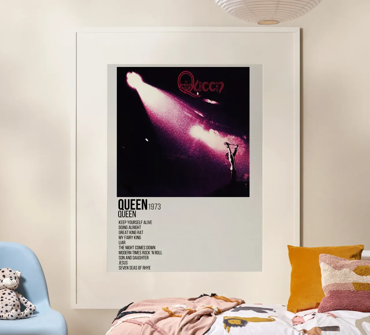Queen Tracklists poster da Linda Tobrut