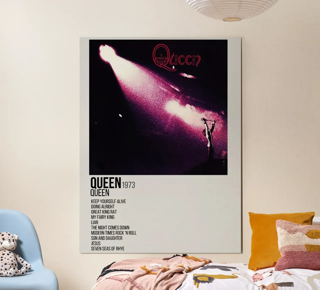 Queen Tracklists poster da Linda Tobrut