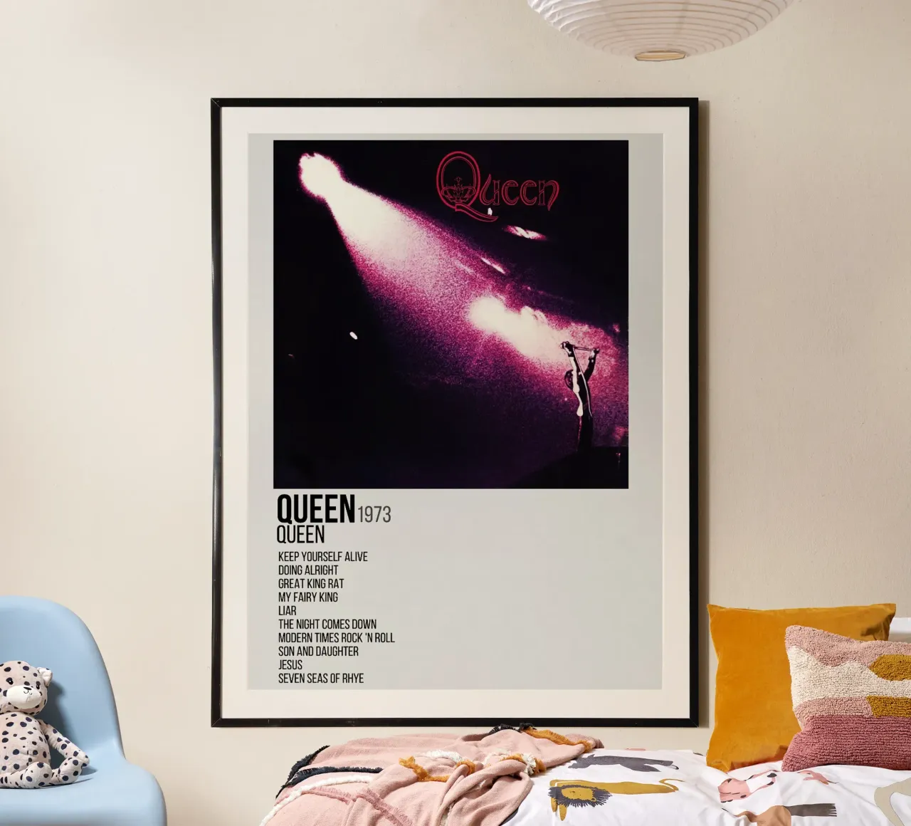 Queen Tracklists poster da Linda Tobrut