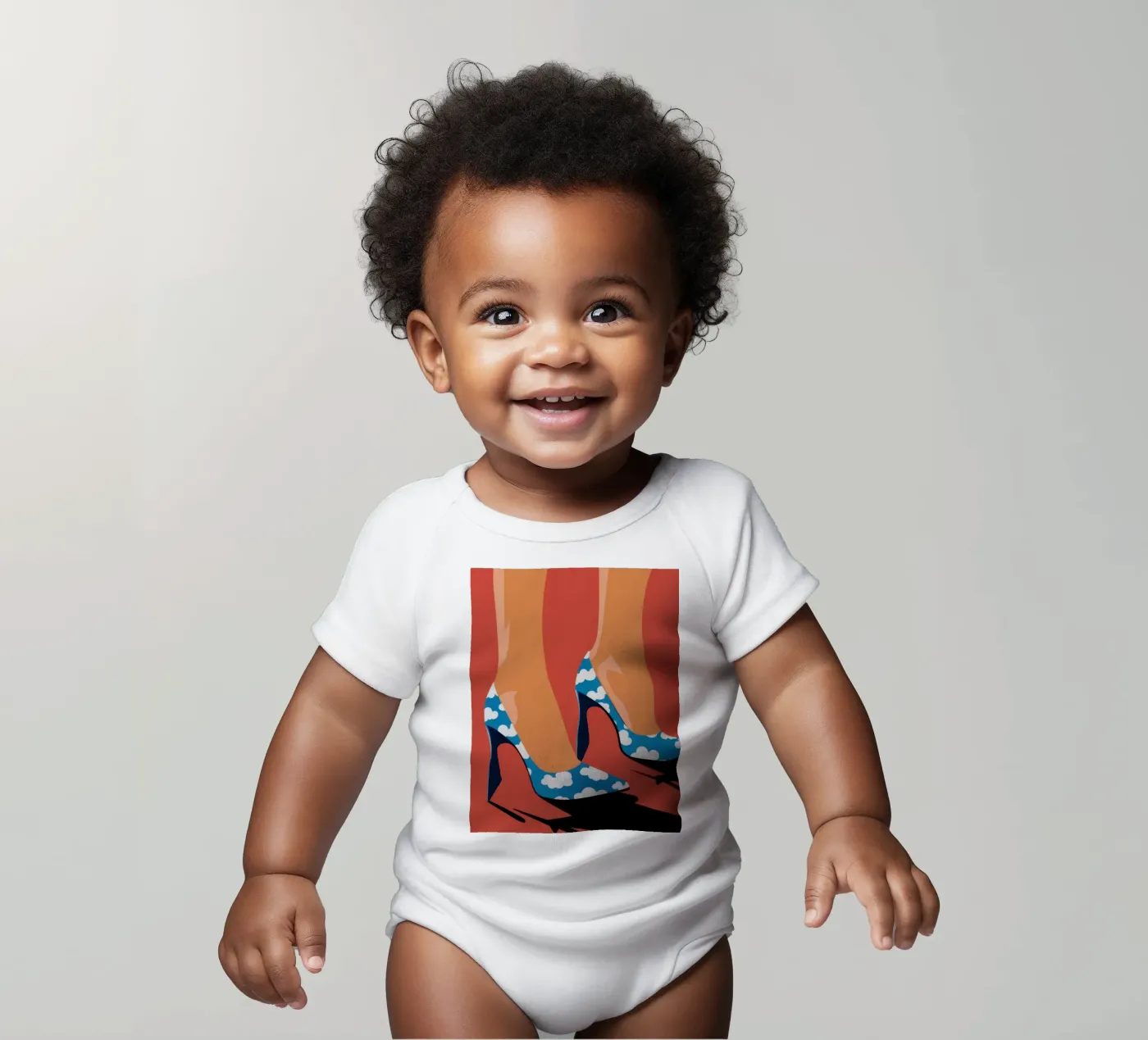 Un pas en avant céleste body bébé de Sky Velour