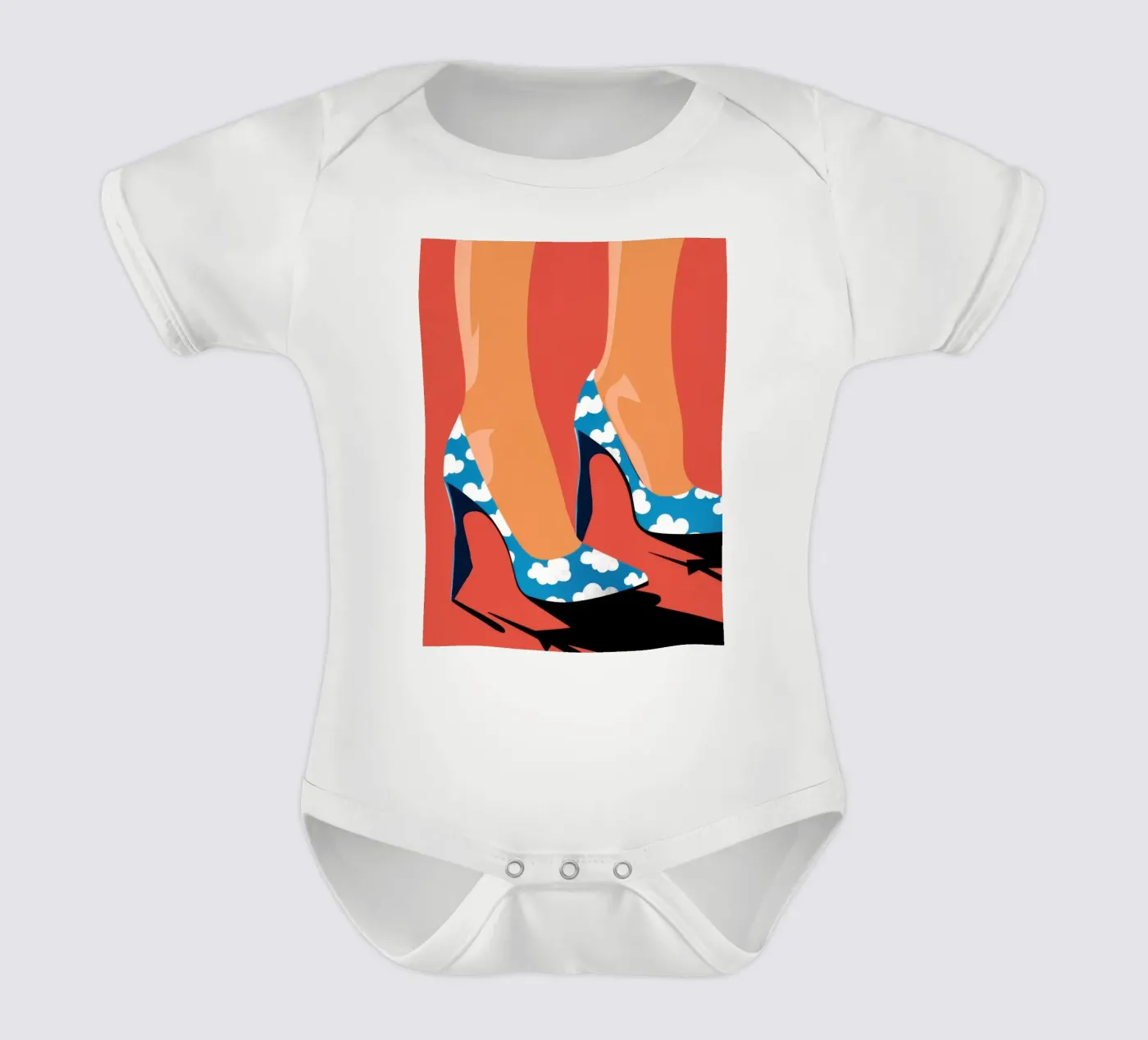 Un pas en avant céleste body bébé de Sky Velour