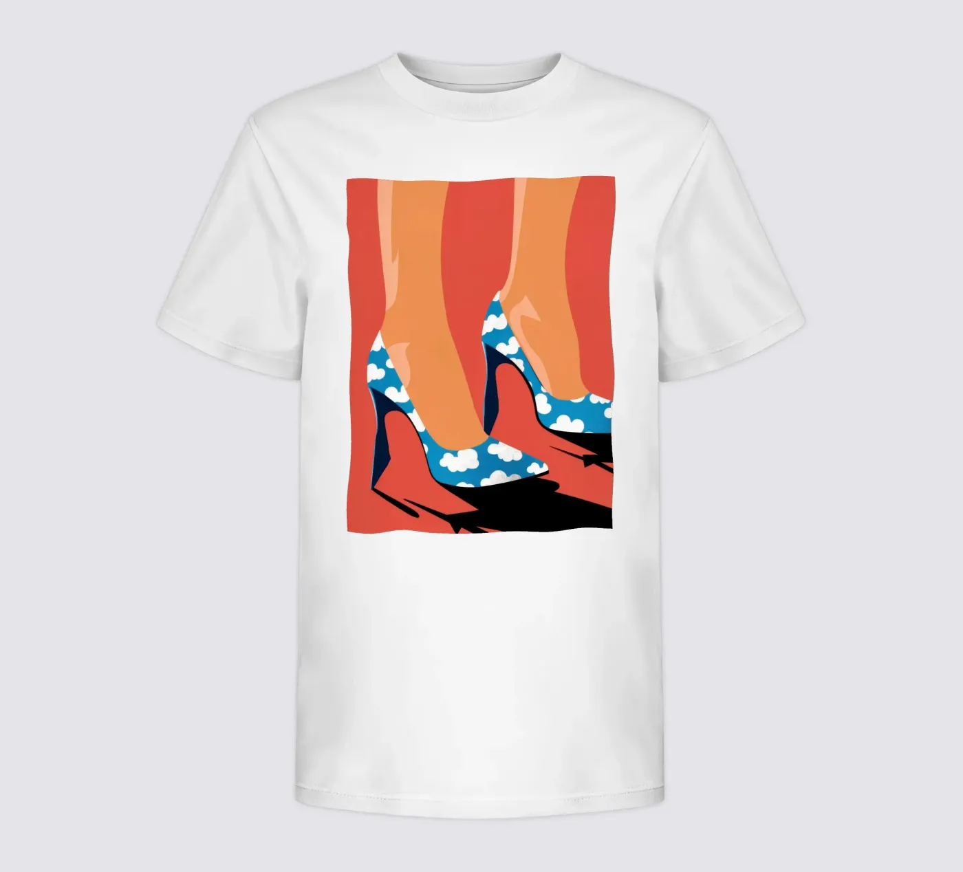 Passo avanti celeste t-shirt bambini da Sky Velour