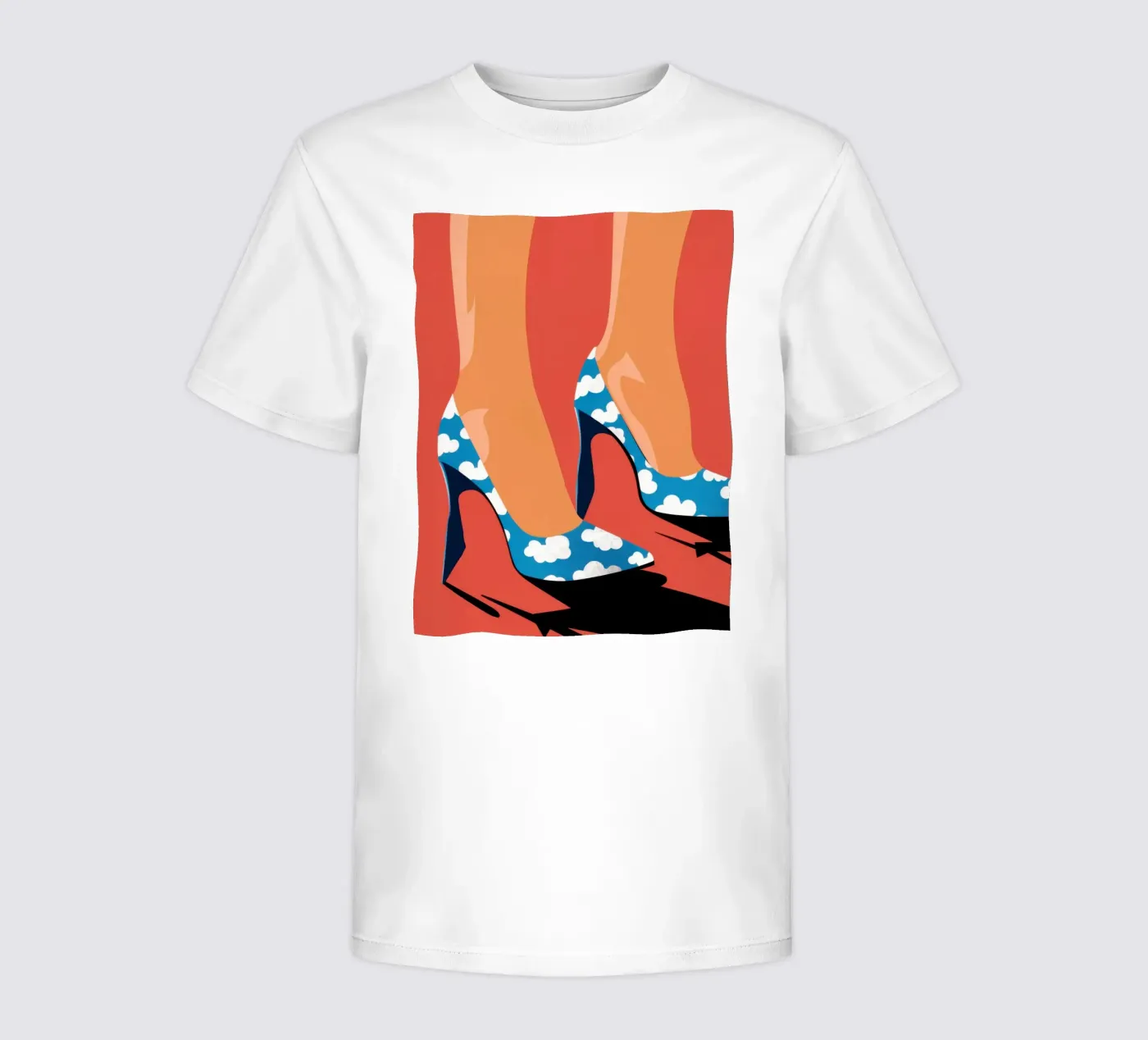 Passo avanti celeste t-shirt bambini da Sky Velour
