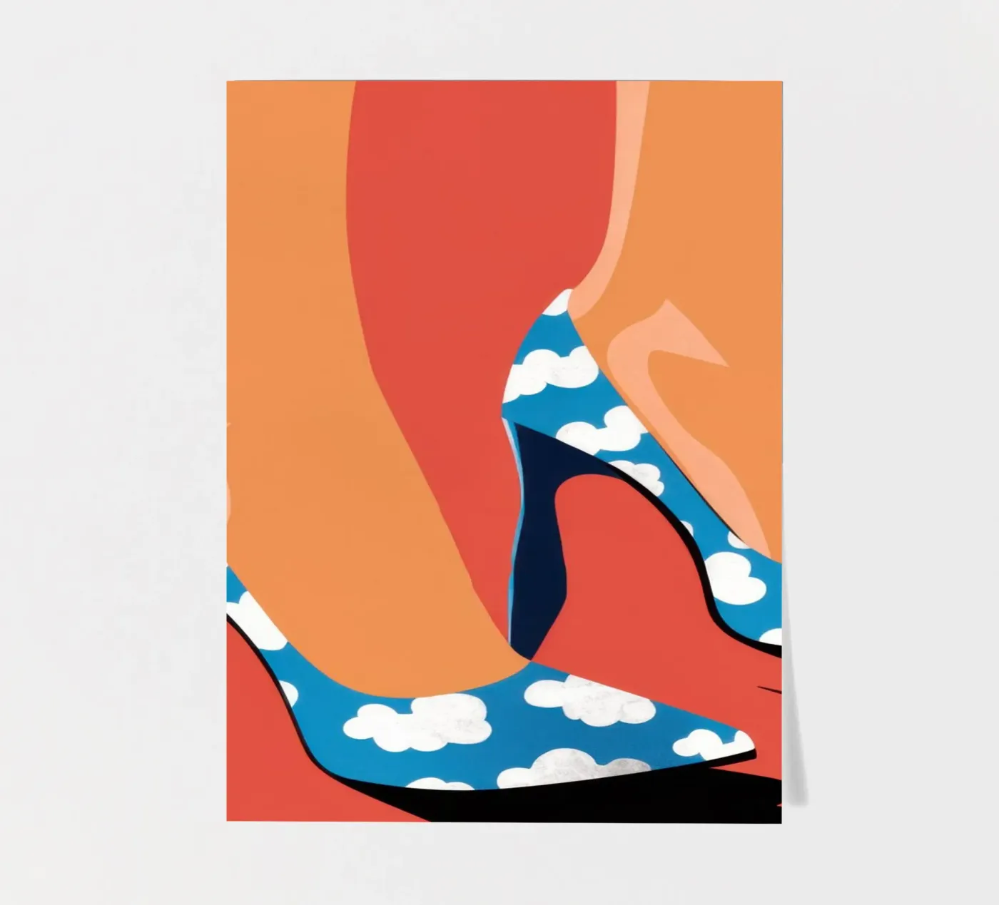 Himmlischer Schritt nach vorn Stickerbogen von Sky Velour