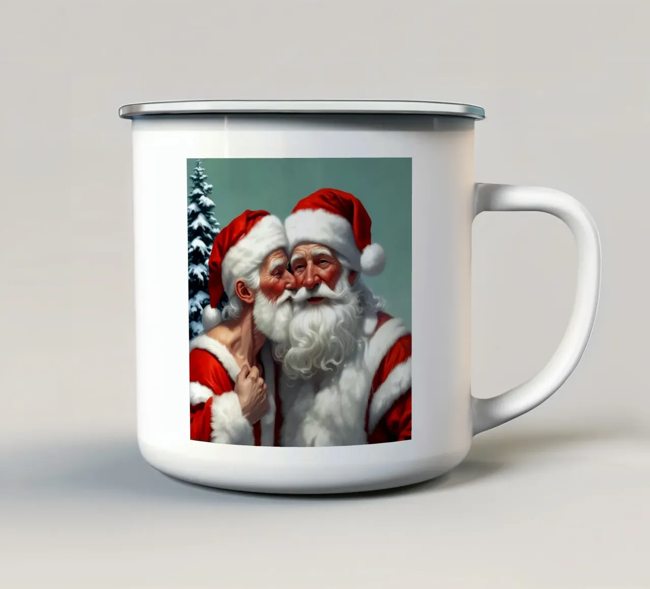 Due Claus tazza in smalto da Piccola Serenata