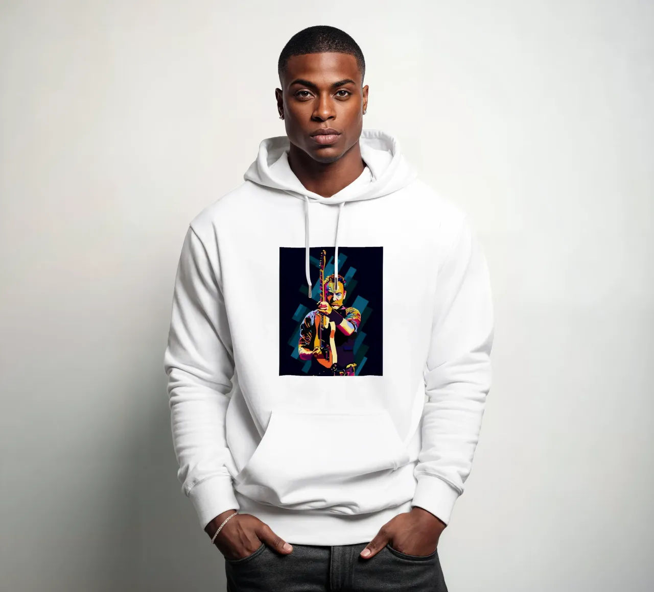Bruce Springsteen WPAP Popart hoodie by KP Artwork