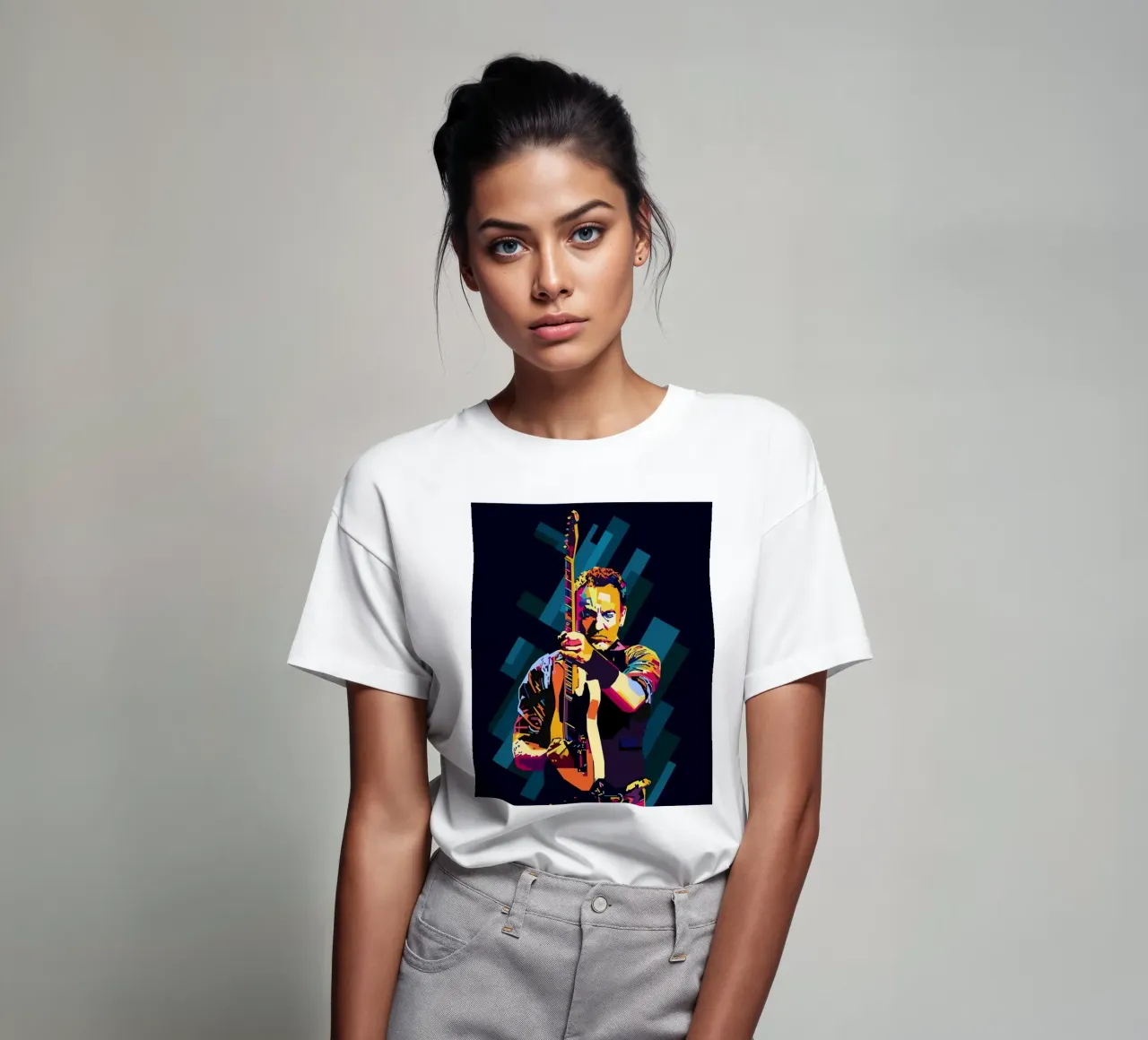 Bruce Springsteen WPAP Popart t-shirt by KP Artwork