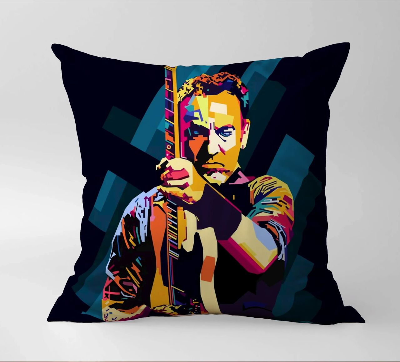 Bruce Springsteen WPAP Popart cuscino da KP Artwork