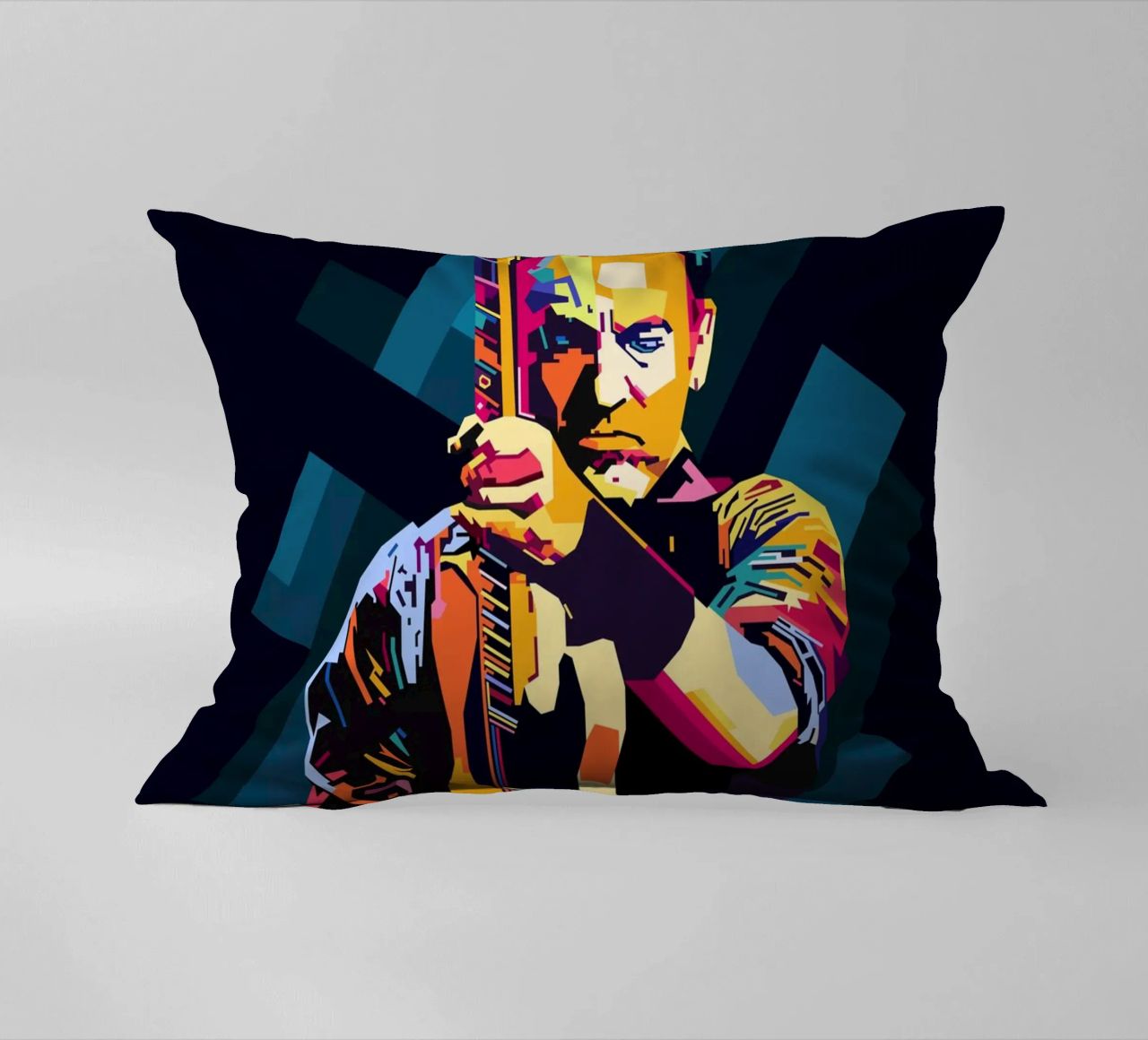 Bruce Springsteen WPAP Popart cuscino da KP Artwork