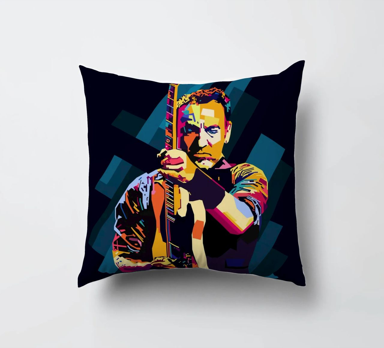 Bruce Springsteen WPAP Popart cuscino da KP Artwork