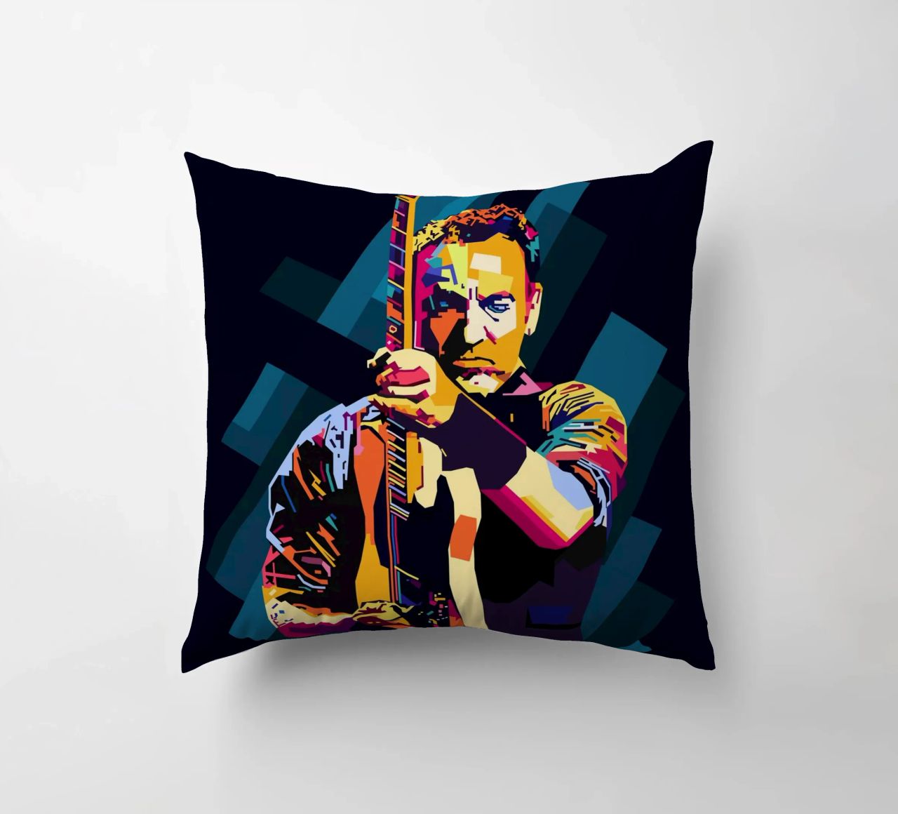 Bruce Springsteen WPAP Popart cuscino da KP Artwork