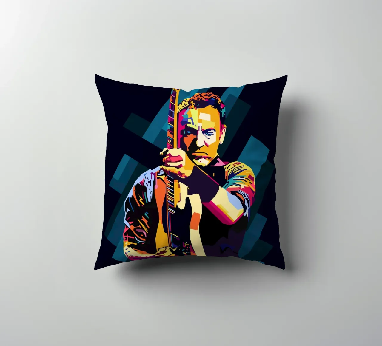 Bruce Springsteen WPAP Popart decorative cushion by KP Artwork