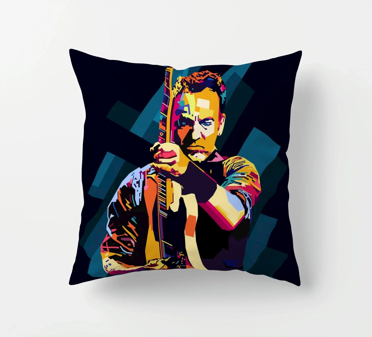 Bruce Springsteen WPAP Popart cuscino da KP Artwork