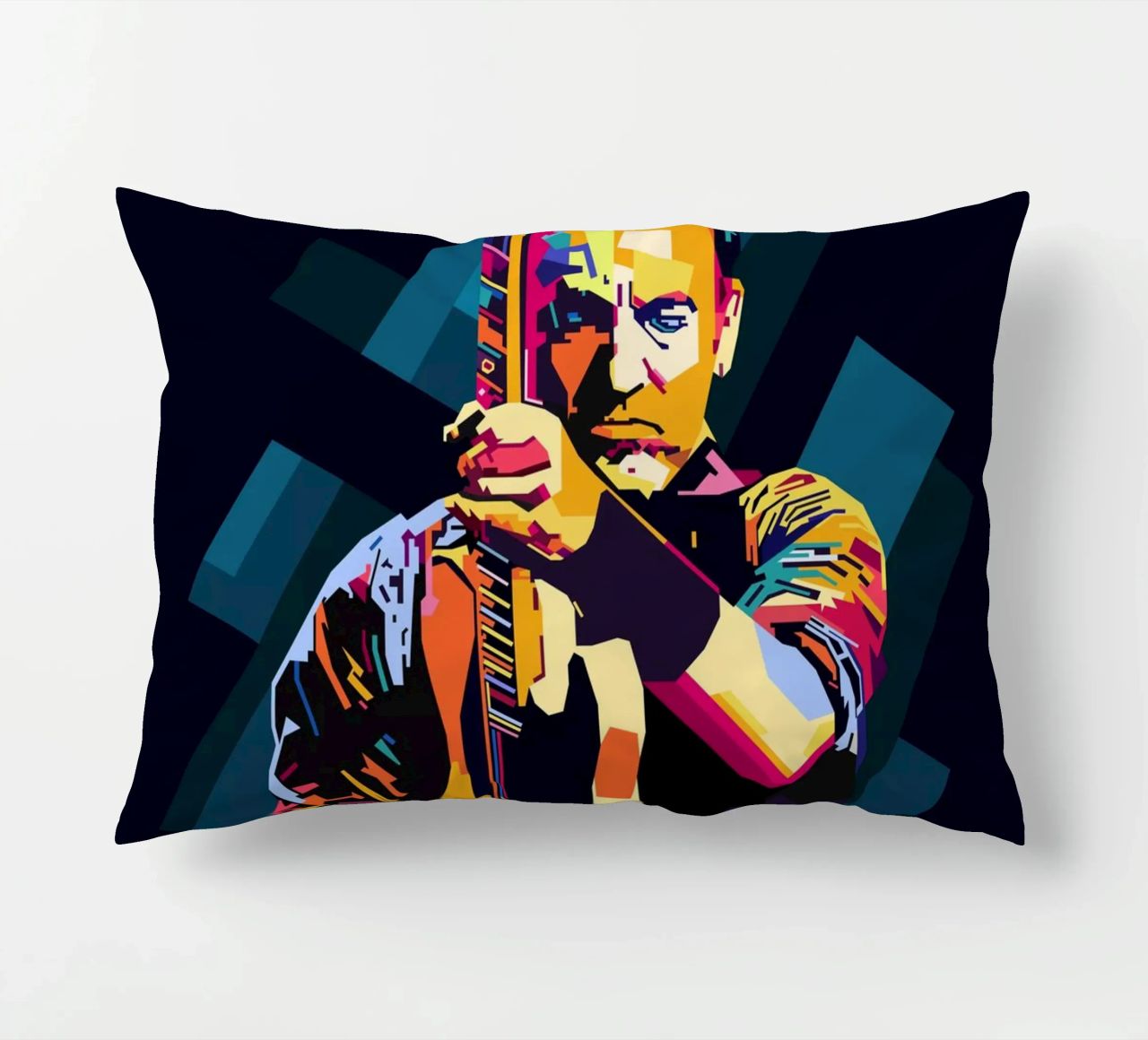 Bruce Springsteen WPAP Popart cuscino da KP Artwork