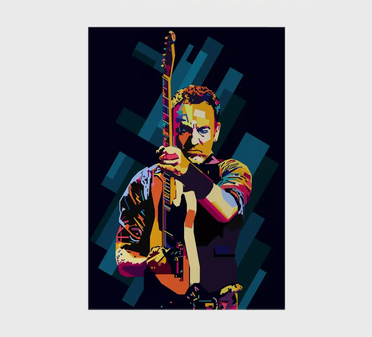 Bruce Springsteen WPAP Popart notebook by KP Artwork