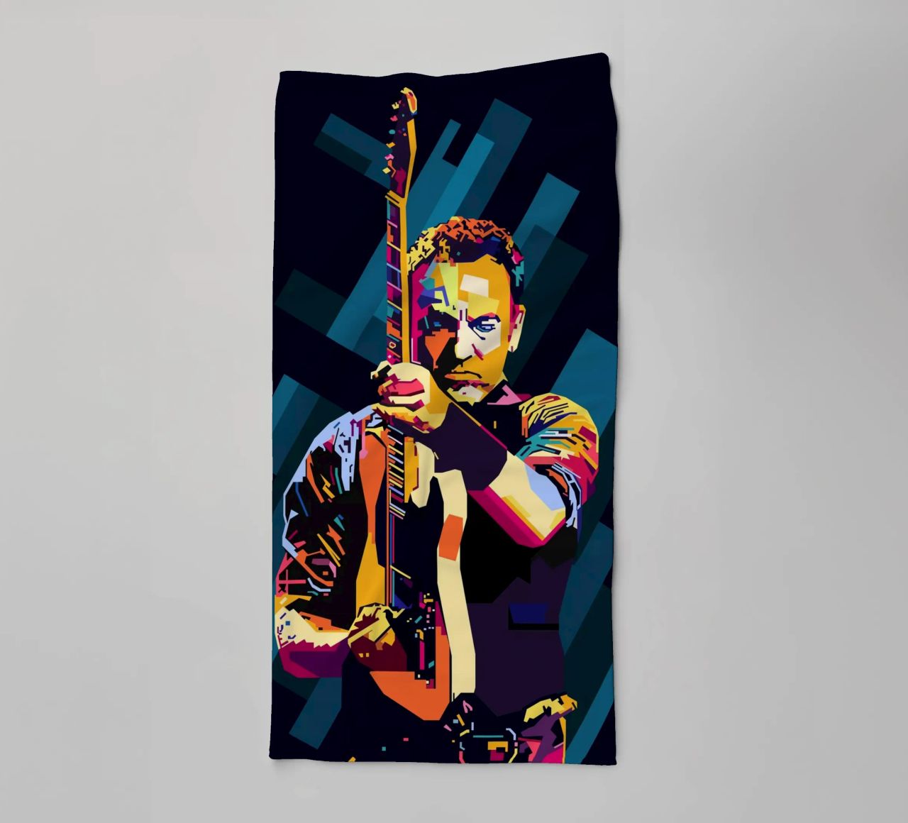 Bruce Springsteen WPAP Popart asciugamano da bagno da KP Artwork