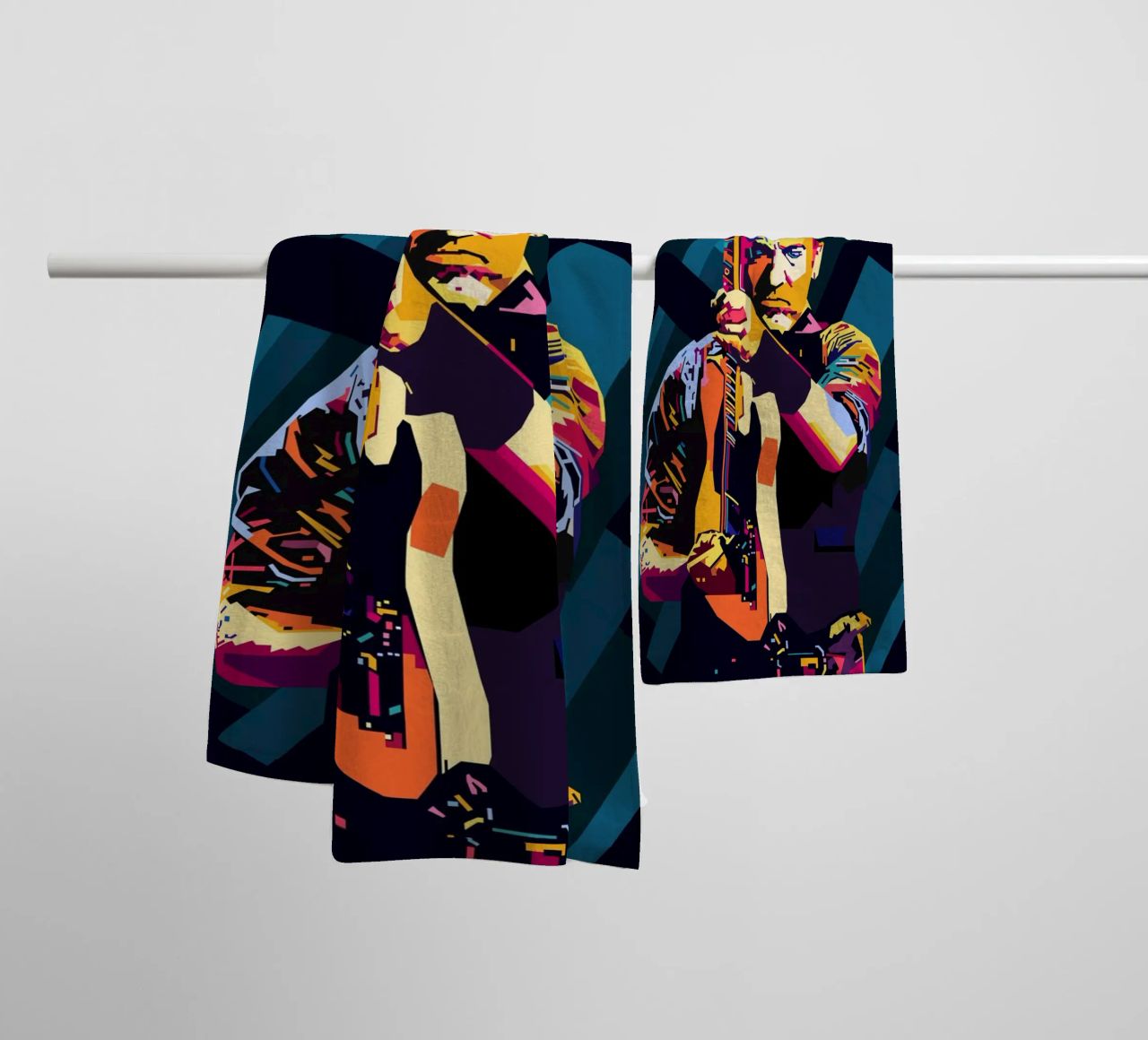 Bruce Springsteen WPAP Popart asciugamano da bagno da KP Artwork