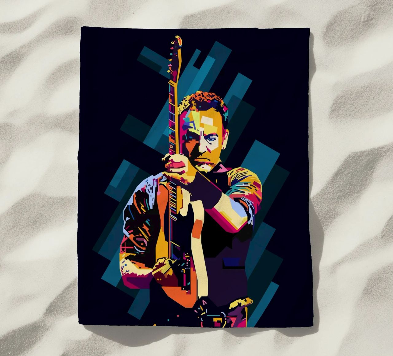 Bruce Springsteen WPAP Popart telo mare da KP Artwork