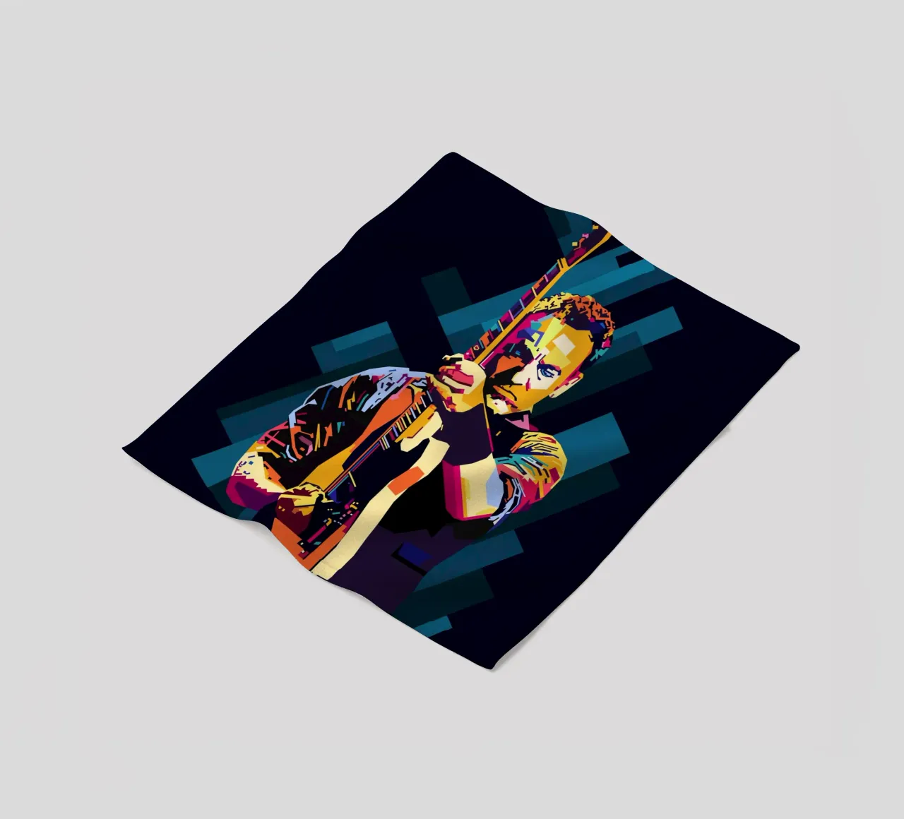 Bruce Springsteen WPAP Popart coperta in pile da KP Artwork