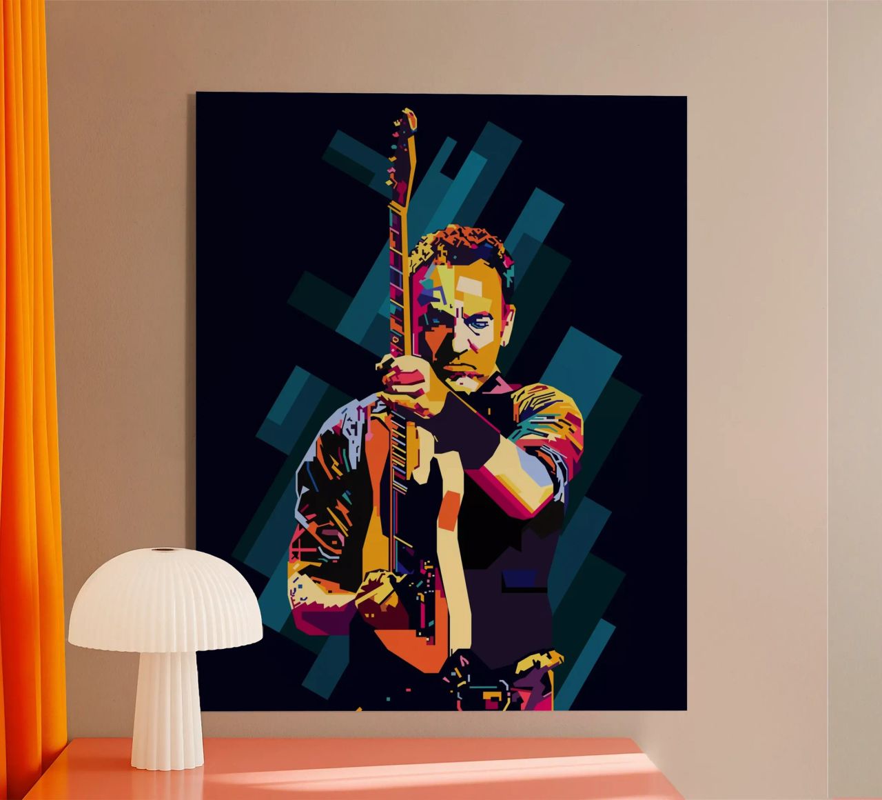 Bruce Springsteen WPAP Popart plexiglass da KP Artwork