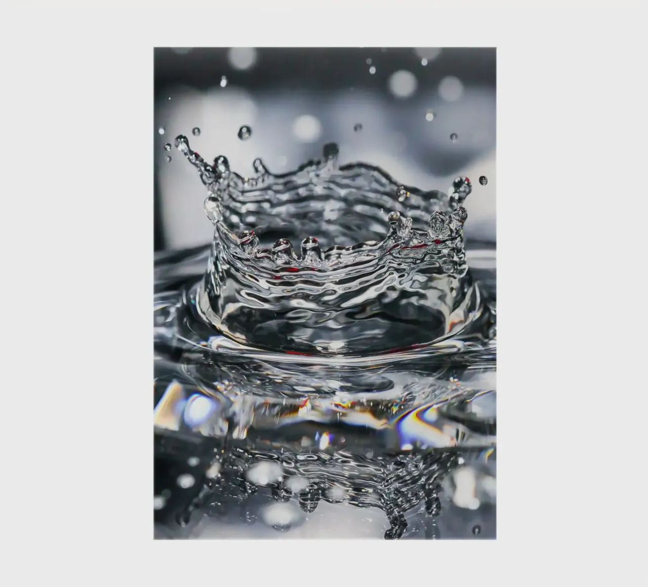 A single, fine drop notebook by Romy Mueller Waterworld