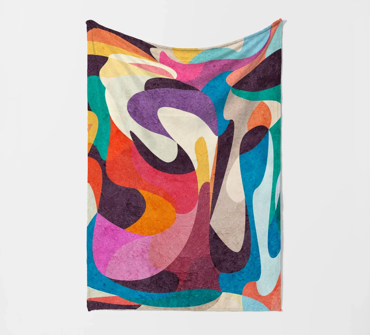 Foolish Lines fleece blanket by Lines Inside