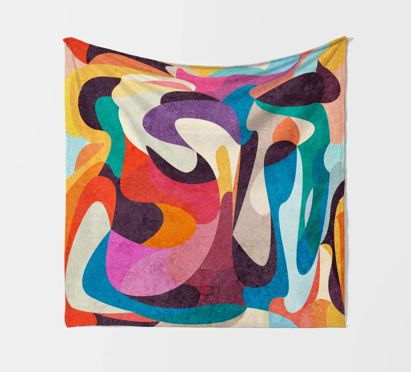Foolish Lines fleece blanket by Lines Inside