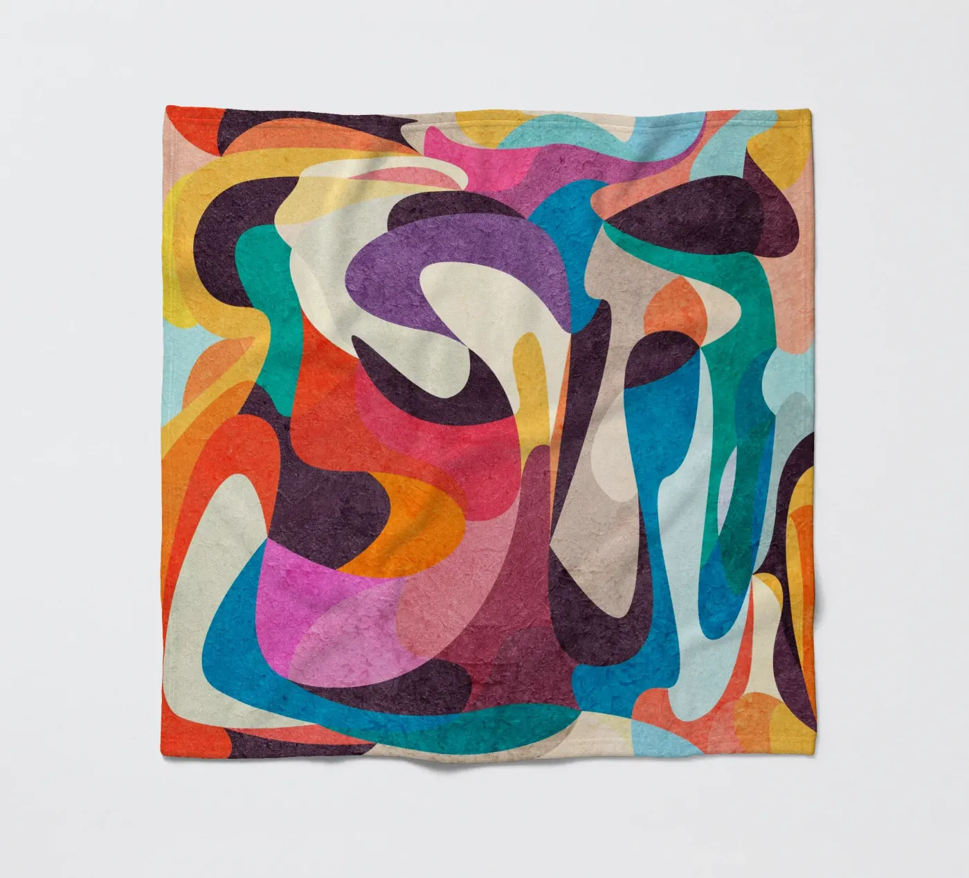 Foolish Lines fleece blanket by Lines Inside
