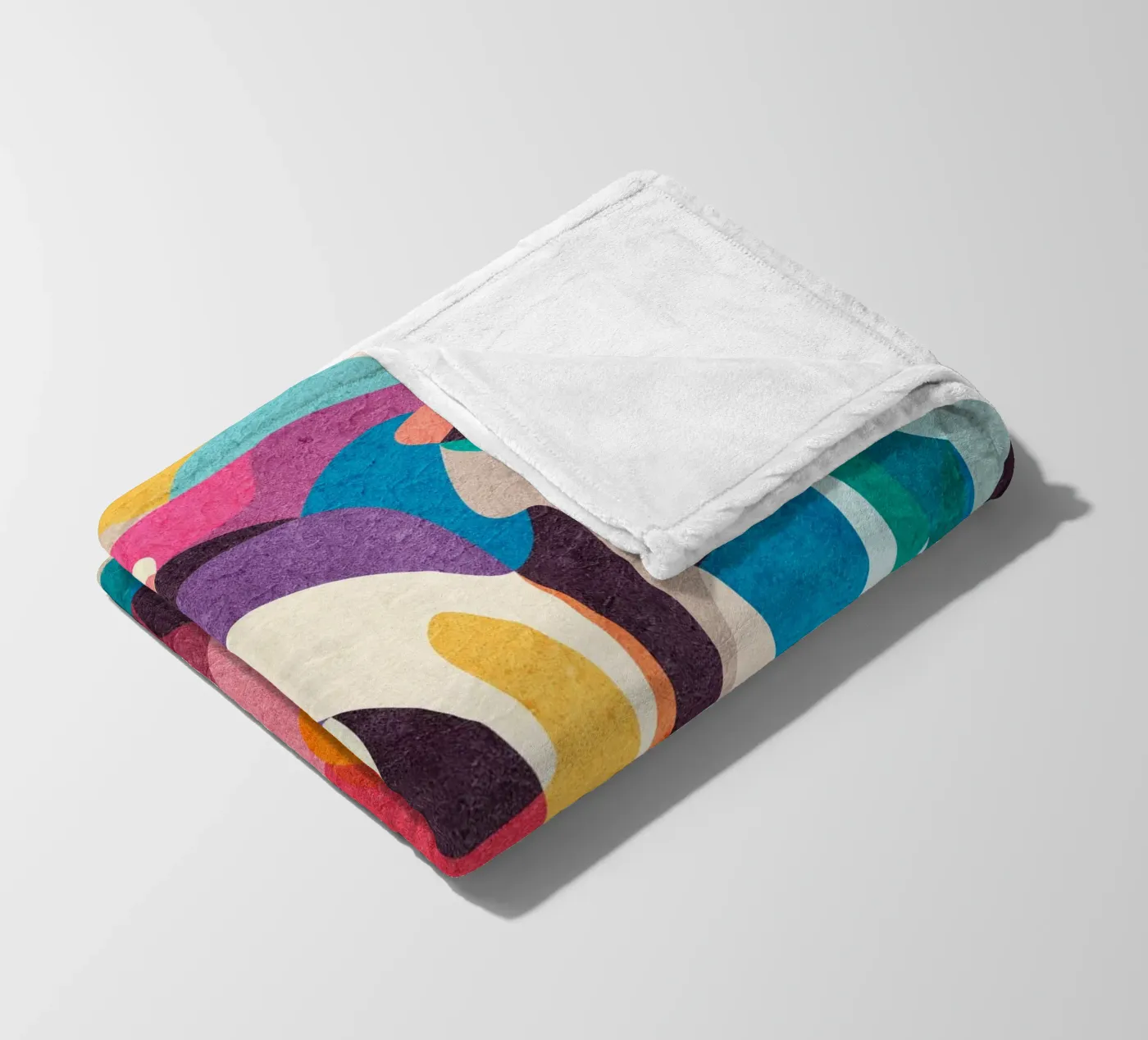 Foolish Lines fleece blanket by Lines Inside