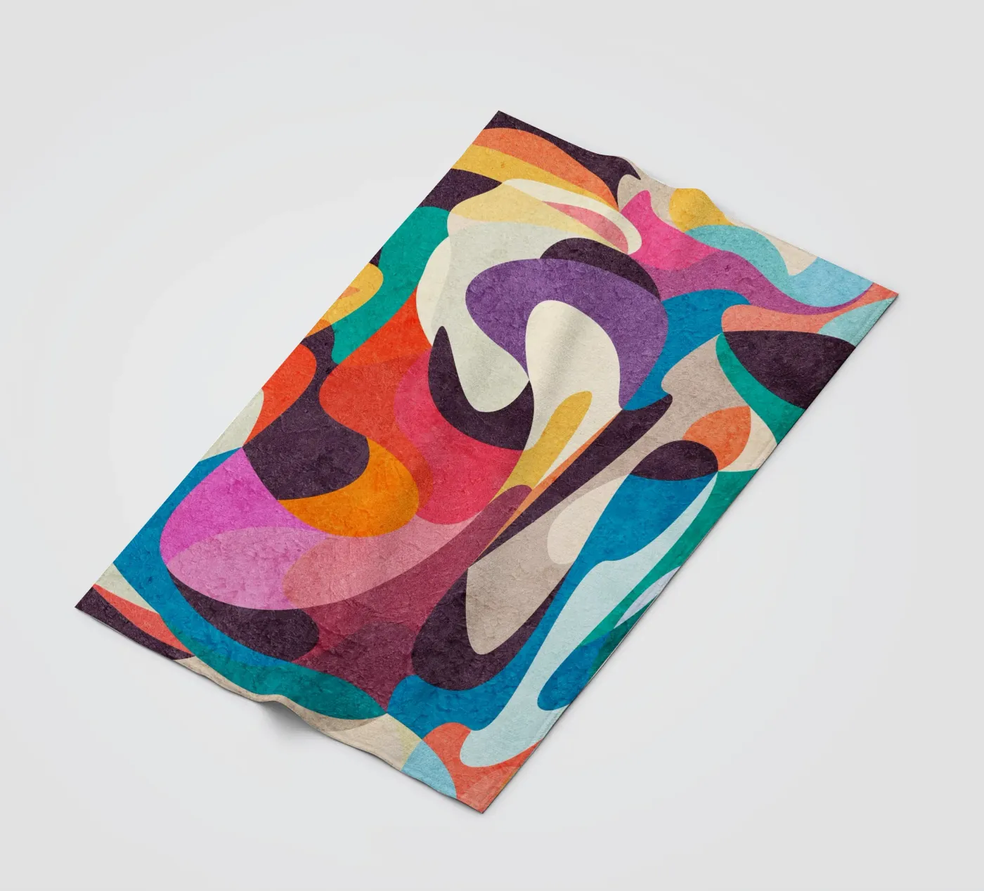 Foolish Lines fleece blanket by Lines Inside