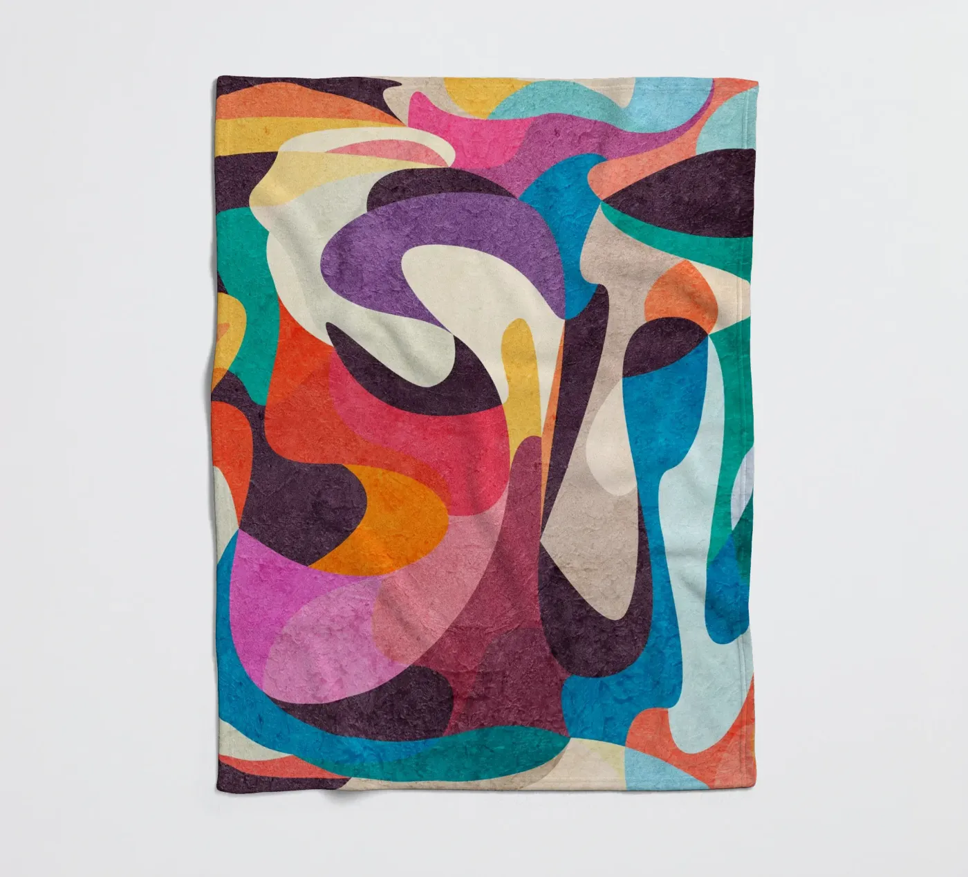 Foolish Lines fleece blanket by Lines Inside