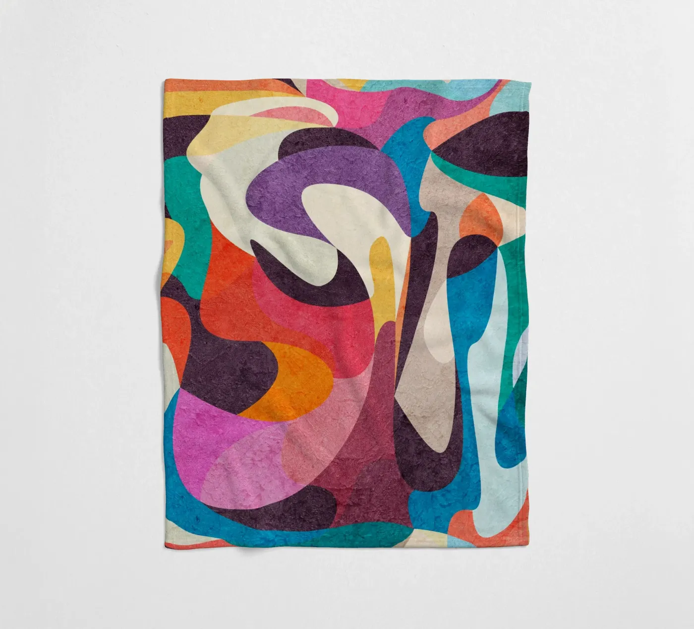 Foolish Lines fleece blanket by Lines Inside