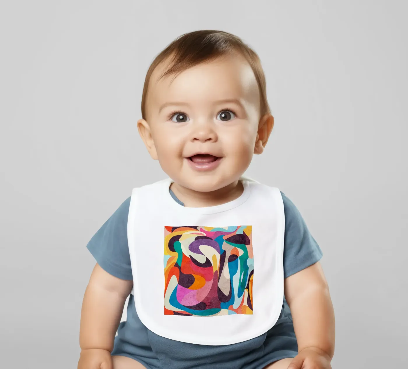 Törichte Linien Babylätzchen von Abstract Joy