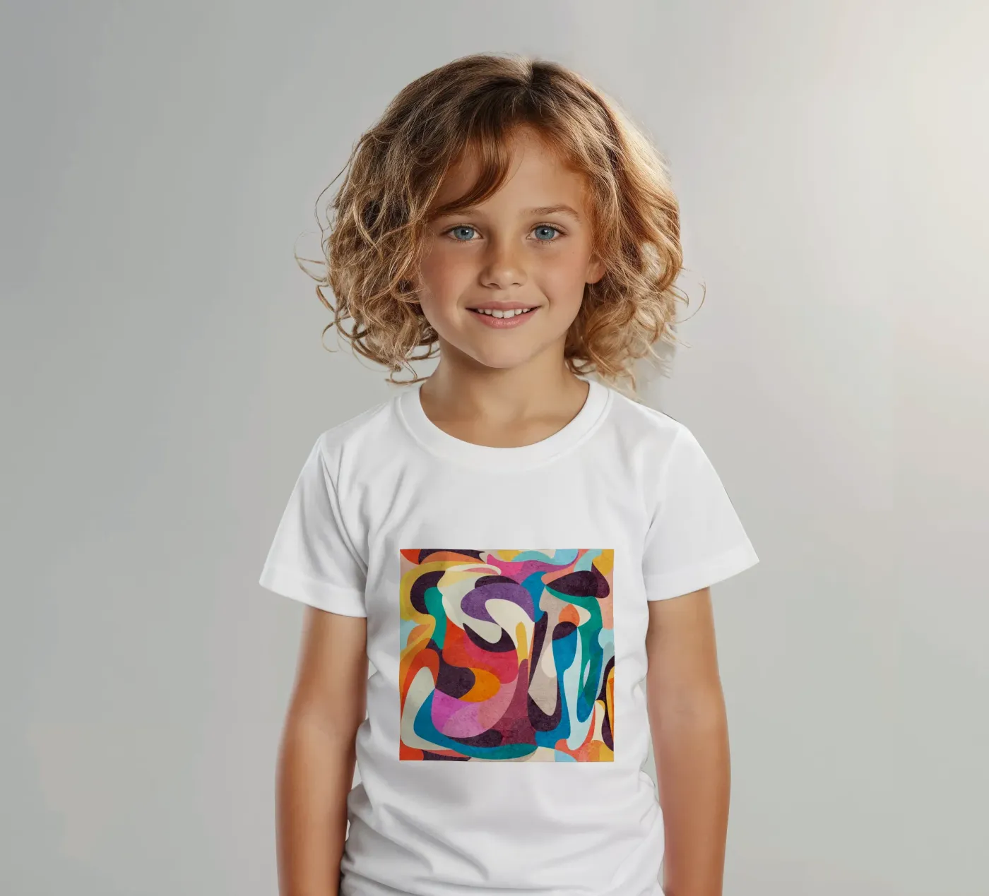 Törichte Linien Kinder T-Shirt von Abstract Joy