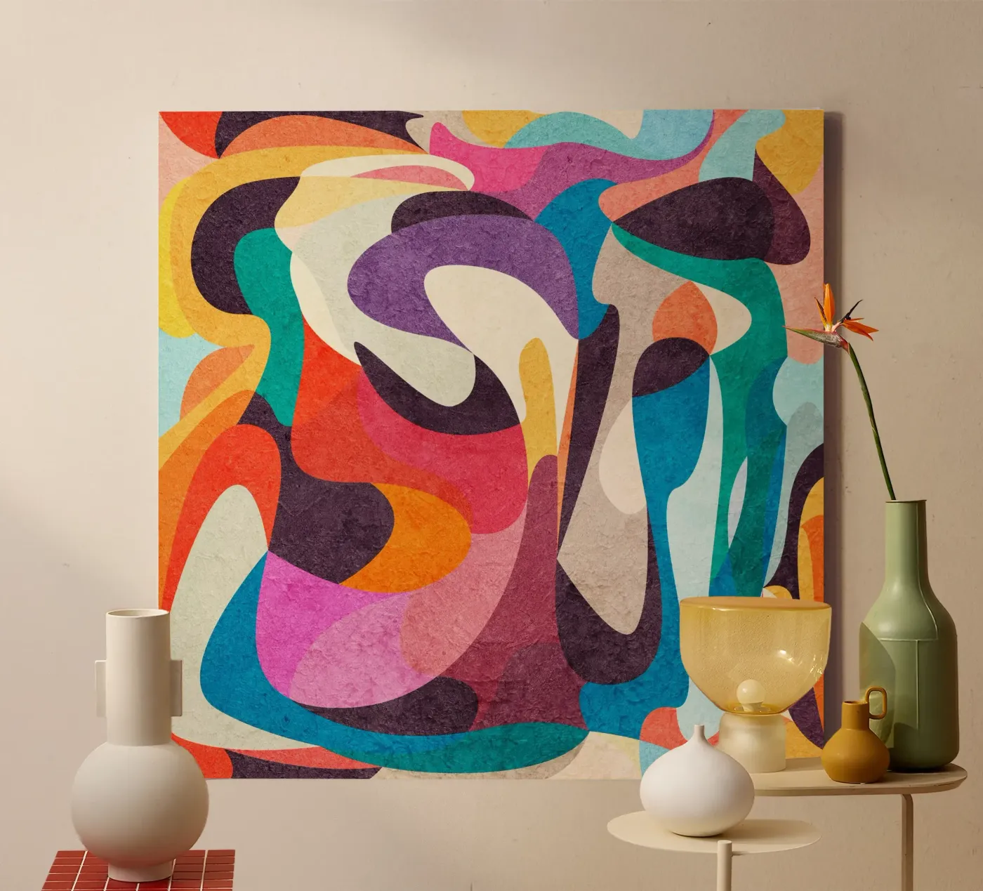 Foolish Lines canvas by Abstract Joy