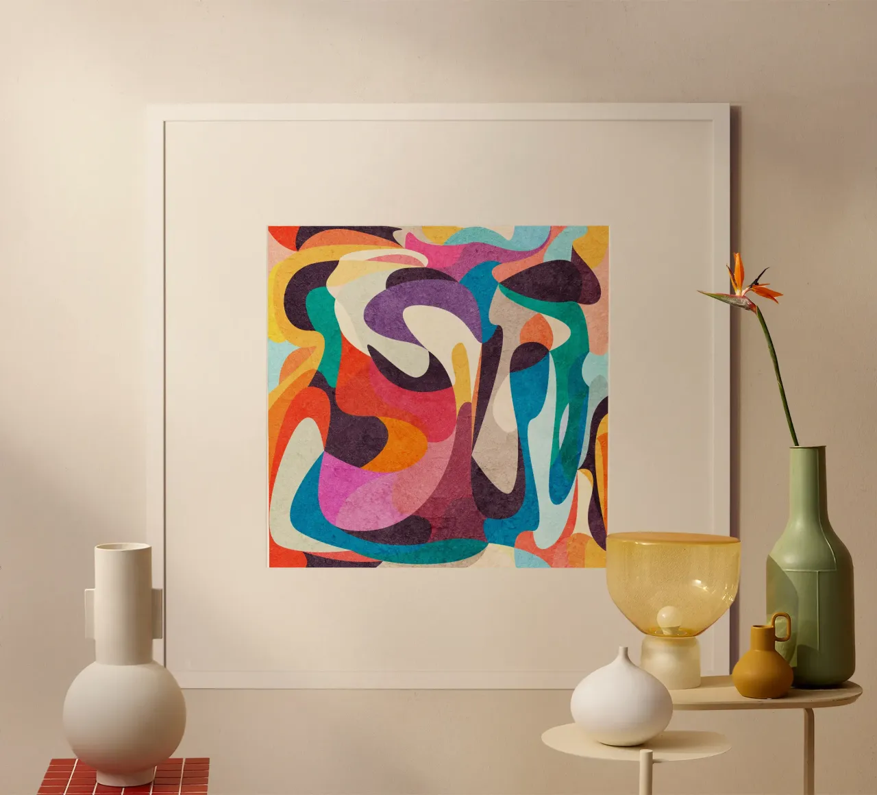 Foolish Lines poster by Abstract 888