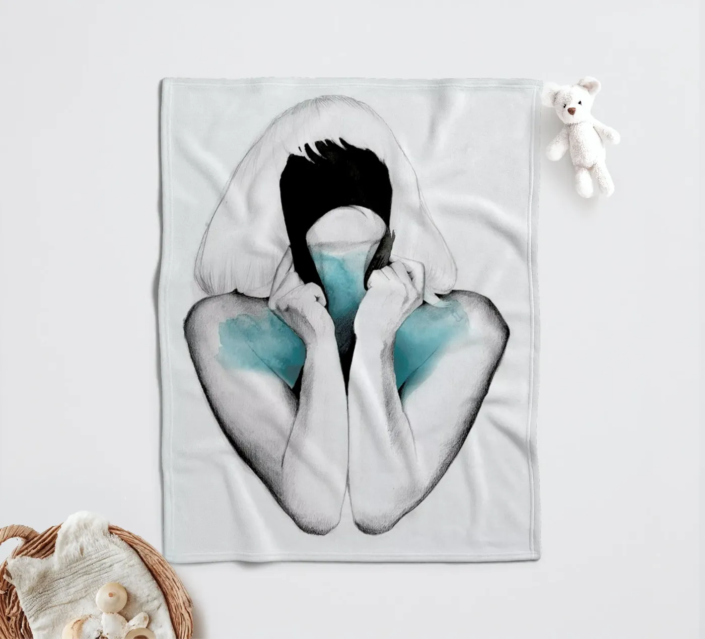 Hide I Fleecedecke von Ina Stanimirova