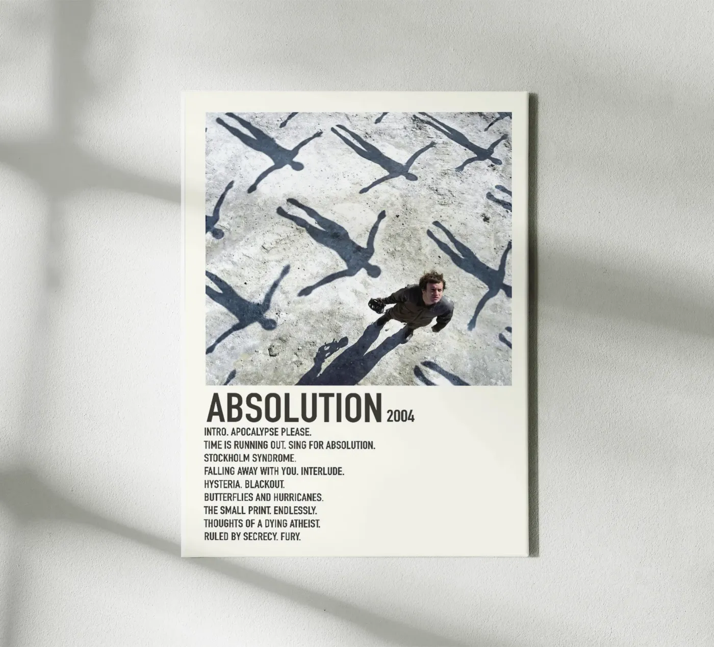Muse Absolution Tracklists tela da Linda Tobrut