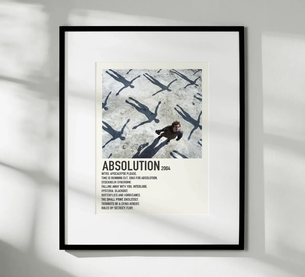 Muse Absolution Tracklists poster da Linda Tobrut