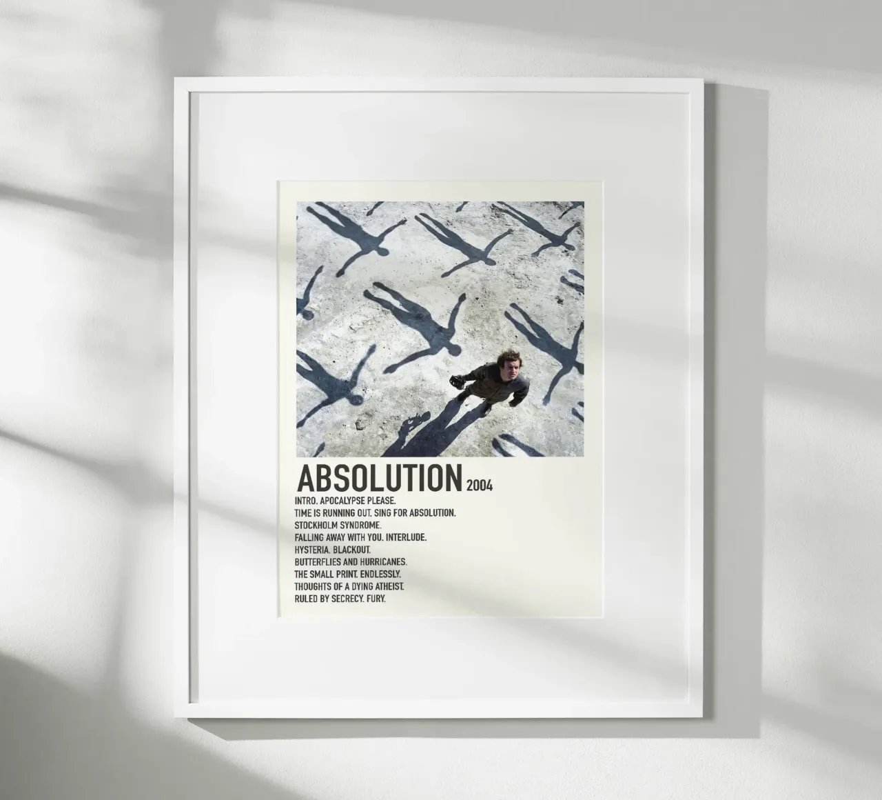 Muse Absolution Tracklists poster da Linda Tobrut
