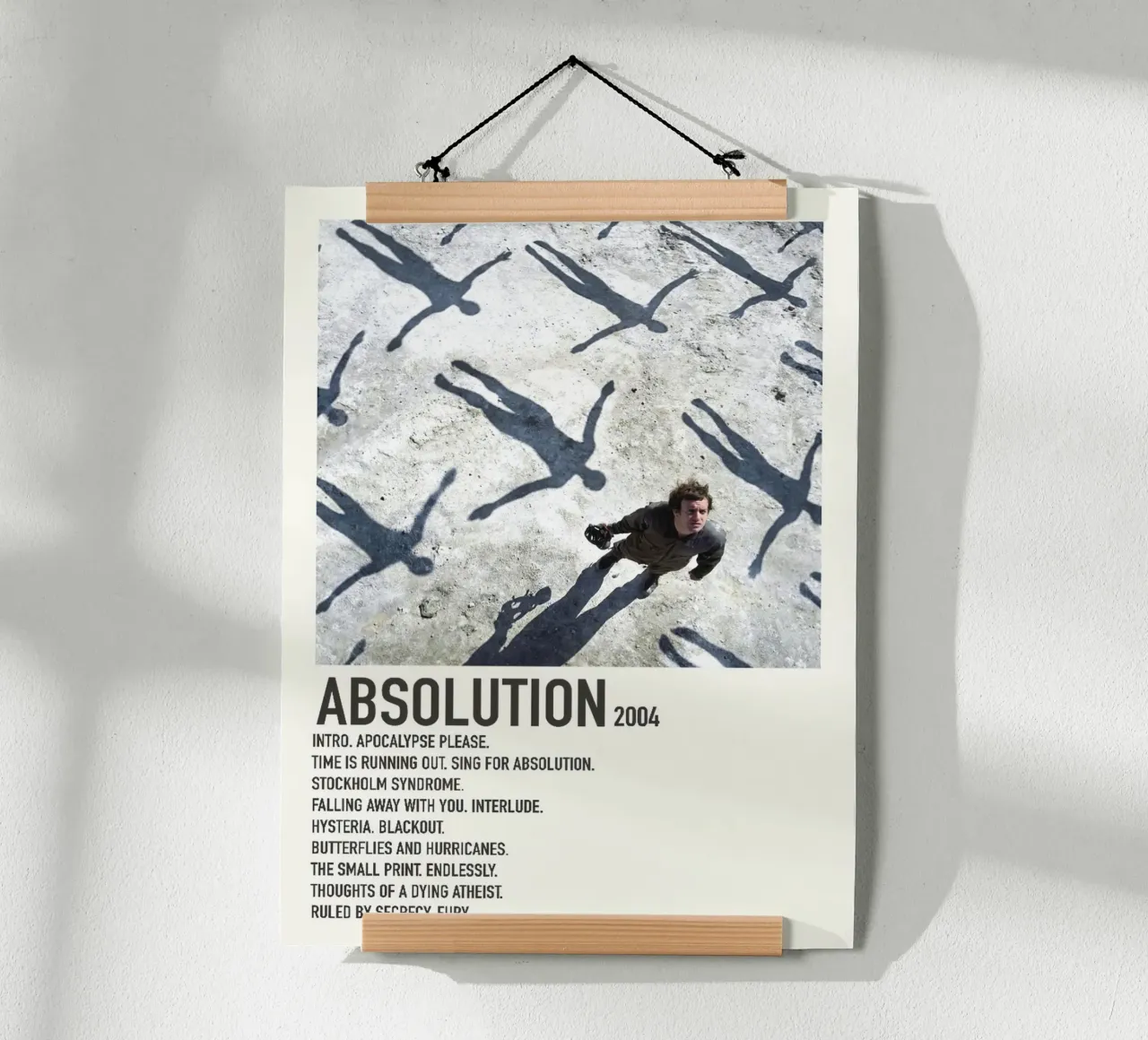 Muse Absolution Tracklists poster da Linda Tobrut