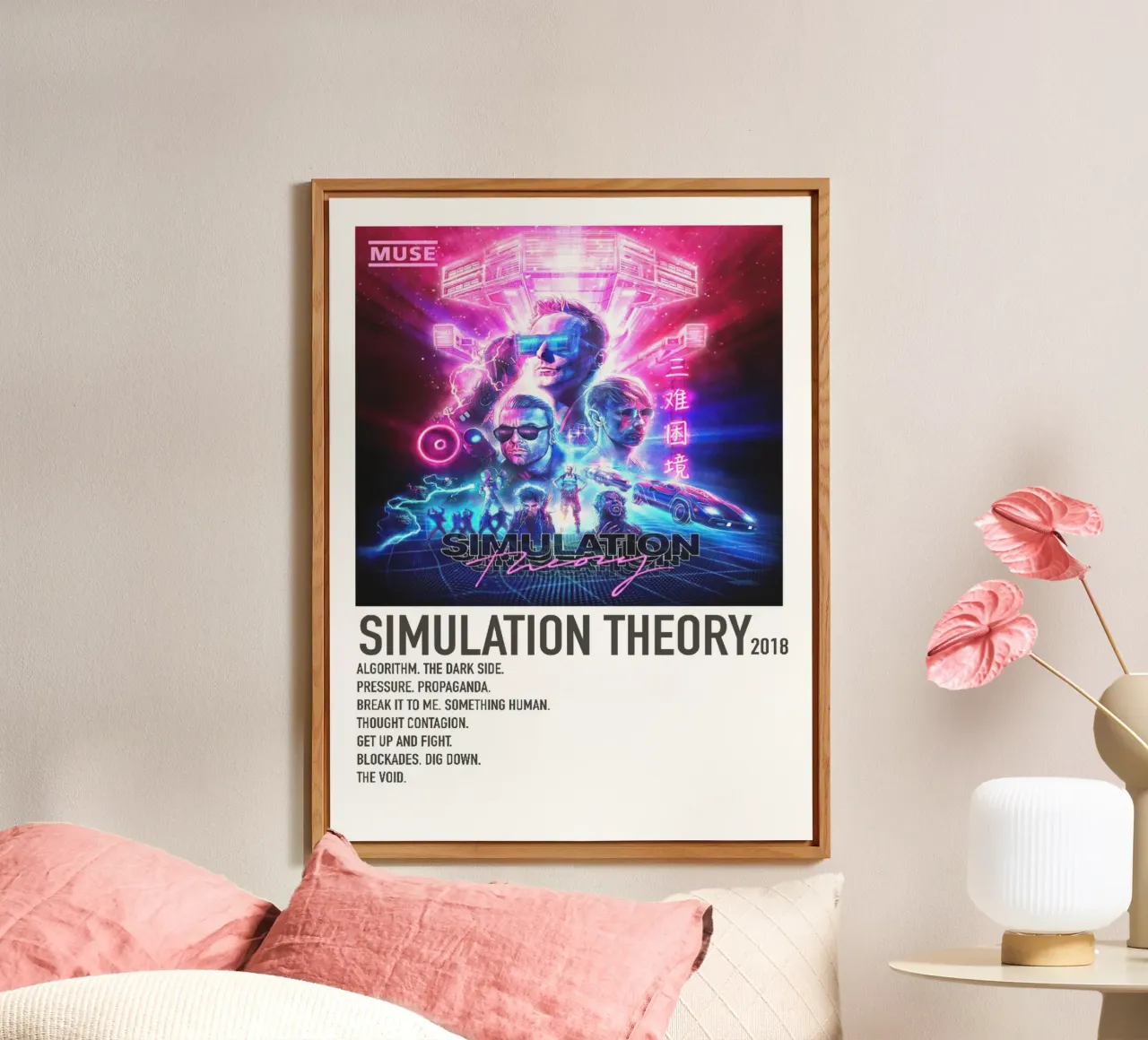 Muse Simulation Theory Tracklists pannello forex da Linda Tobrut