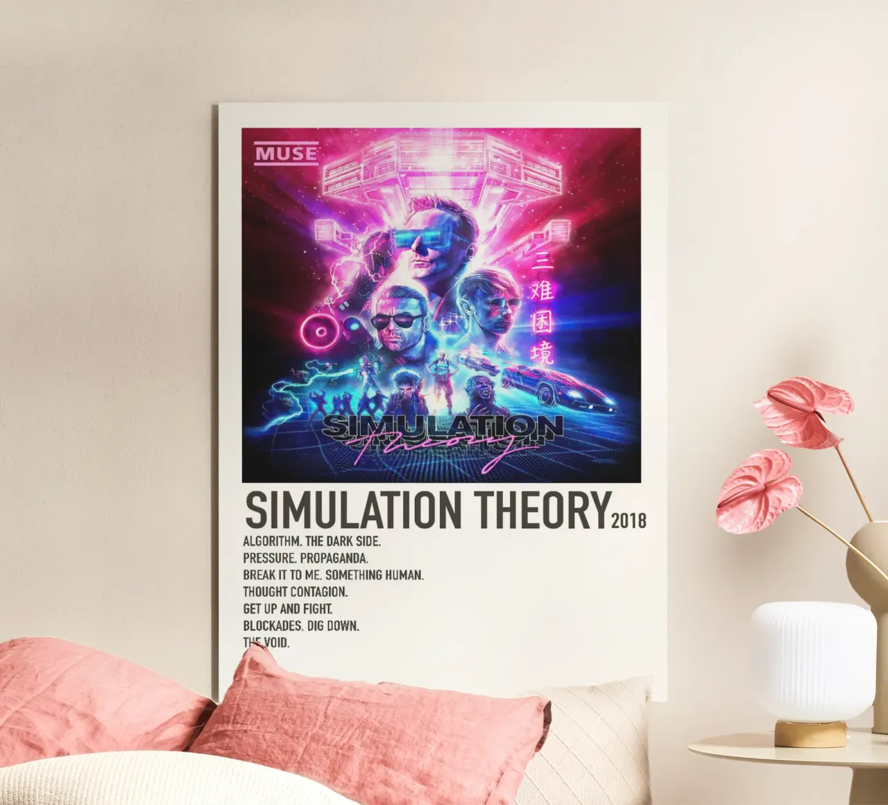 Muse Simulation Theory Tracklists pannello forex da Linda Tobrut